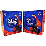 2 - Box of 120pcs Coconut Coco Nara Coconara Premium Lighting Hookah Hokah Charcoal Coals- Total 240pcs by CocoNara