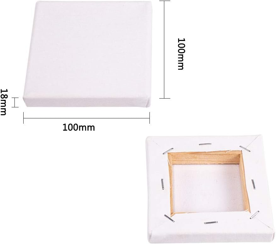 Nbeads Mini Tela 6 Pezzi Mini Pannello Da 10x10 Cm 280gsm 100 Cotone Senza Acidi Tavola Da Disegno Per La Decorazione Artistica E Regali Artigianali Fai Da Te Amazon It Casa E Cucina