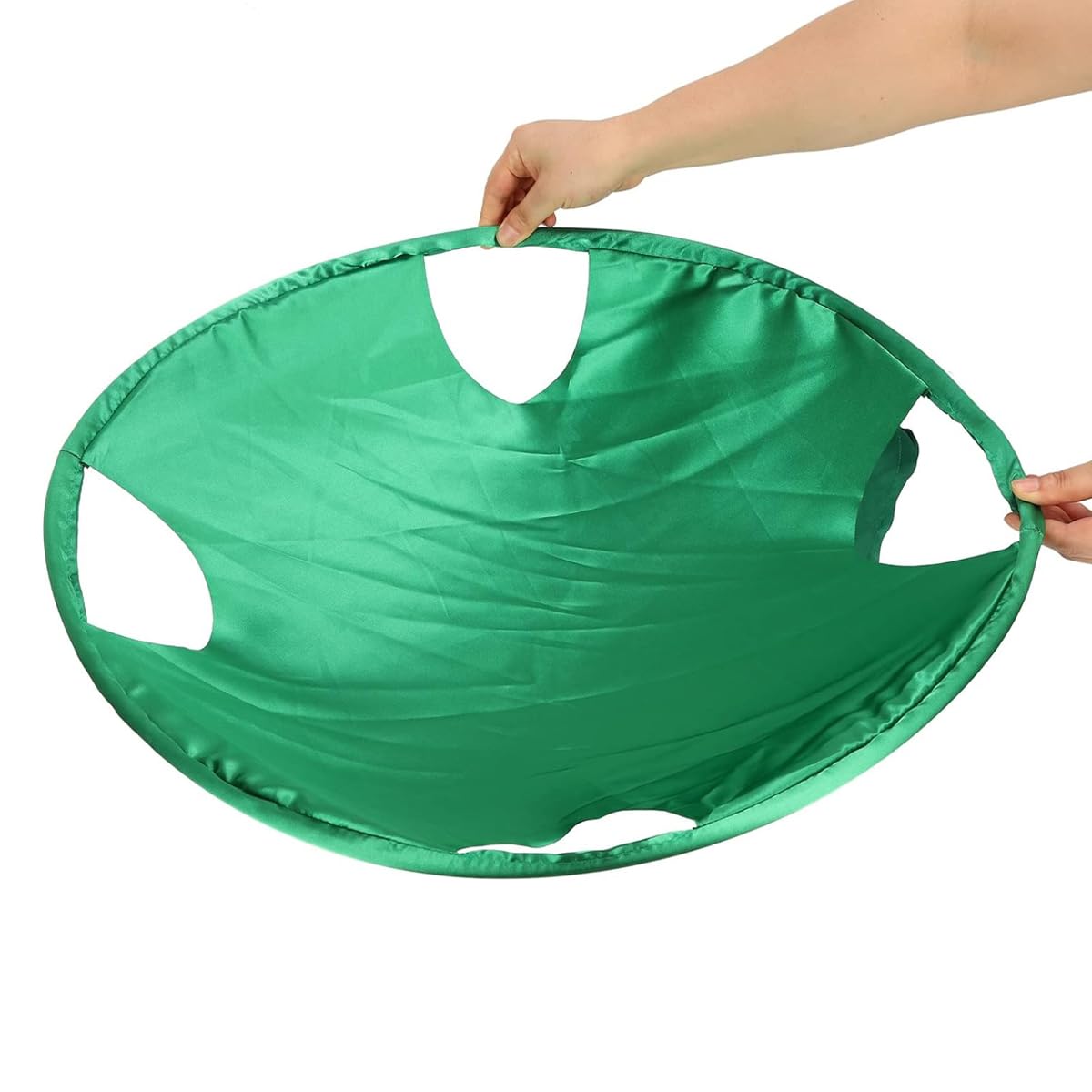 Tiardey 21'' Collapsible Laundry Basket, Round Clothes Sorter, Small Popup Laundry Basket, Portable Laundry Hamper (Green)