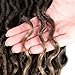 Goddess faux locs wavy curly faux locs crochet hair with curly ends synthetic hair extension(24inch,1B-27)