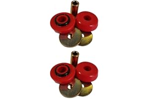 Two Energy Suspension 30.4015R Red Poly Peterbilt Unibilt Cab Mount Bushings