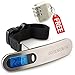Digital Luggage Scale 110lb Blue Backlight Free: Lock + Battery + ebook on Smart Packing
