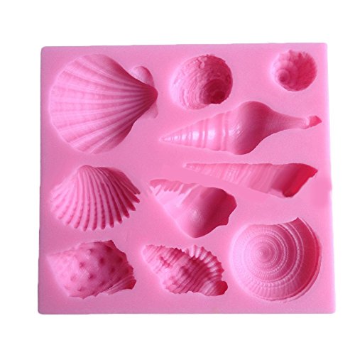 Silicone Sea Shell Conch Pattern Chocolate Fondant Cake Cookie Baking Icing Soap Mould Mold