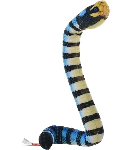 Wild Republic Coilkins Rotbauch-Schwarzschlange Plüschtier – 30 Cm, Beweglich, Aus Recycelten Materialien