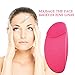 ARINO Silicone Face Cleansing Brush Waterproof Facial Cleaning Brush and Massager Exfoliator Brush for Face Polish Skin Care Tool Wireless Charger Included