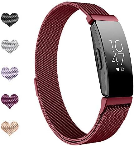 Intoval Bands Compatible with Fitbit Inspire HR Bands/Fitbit Inspire Band,Inspire hr Metal Stainless Steel Magnetic Men Women Replacement Bands for Fitbit Inspire & Inspire HR Fitness Tracker.