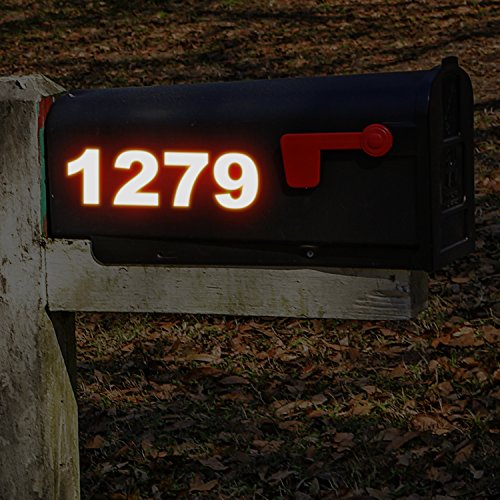 Buy Reflective Vinyl Numbers Stickers 3 Inch Self Adhesive 2 Sets