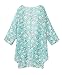 olrain Women Casual Lightweight Floral Printed Open Front Kimono Soft 3/4 Sleeve Cardigan (Small, Green-2)