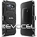 Evocel® Galaxy J1 (2016) [New Generation] Dual Layer Rugged Holster Case [Kickstand][Belt Swivel Clip] For Samsung Galaxy AMP 2 / J1 (2016) (DOES NOT fit regular J1 [2015]), Black