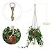 Plant Hanger, Hanging Planter/Plant Holder Indoor Outdoor for Plants, Cotton Rope Plant Hanger Set with Key Ring, Large, 6 Packs, 2 Size