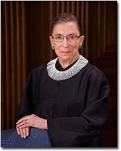 Supreme Court Justice Ruth Bader Ginsburg Portrait 8x10 Silver Halide Photo Print