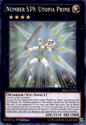 Yu-Gi-Oh! - Number S39: Utopia Prime (MP16-EN043) - Mega Pack 2016 - 1st Edition - Super Rare