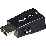 Amazon Basics Gold-Plated HDMI (Male) to VGA (Female) Compact Adapter