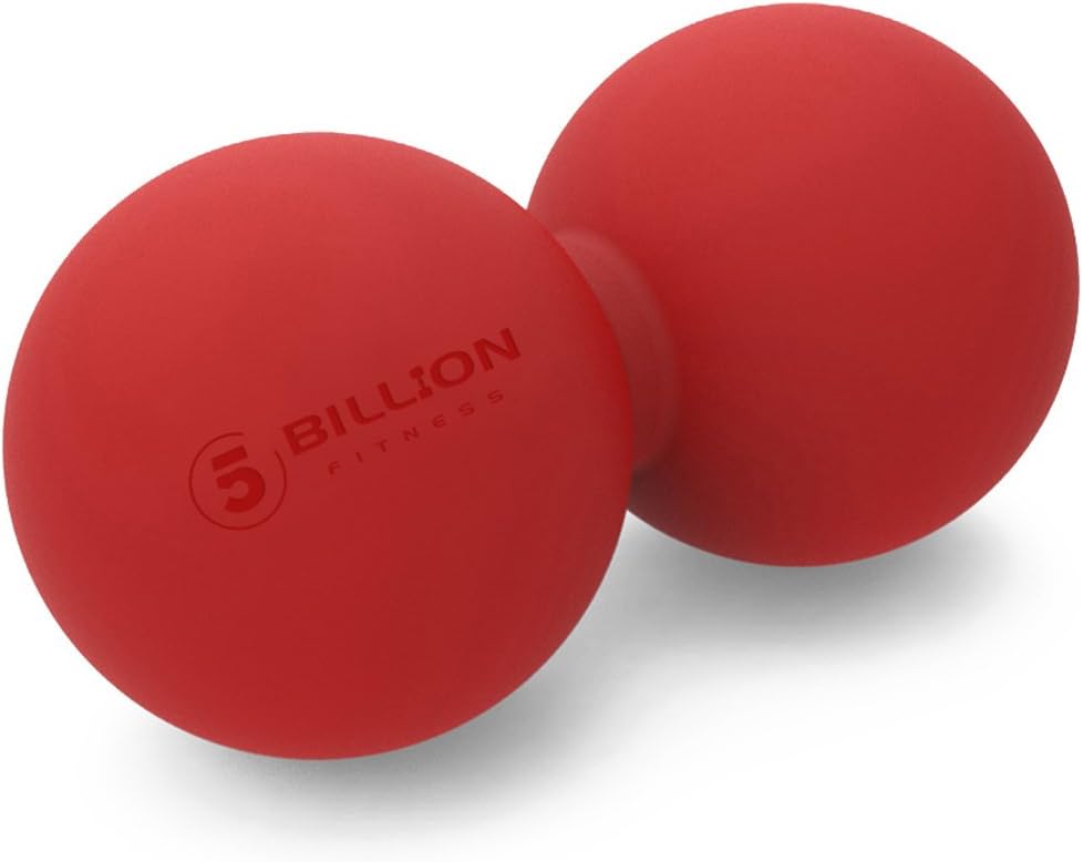 5BILLION Peanut Massage Ball - Double Lacrosse Massage Ball & Mobility Ball for Physical Therapy - Deep Tissue Massage Tool for Myofascial Release, Muscle Relaxer, Acupoint Massage (Purple): Sports & Outdoors