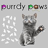 Soft Nail Caps For Cat Claws WHITE SMALL SIZE * Purrdy Paws Brand