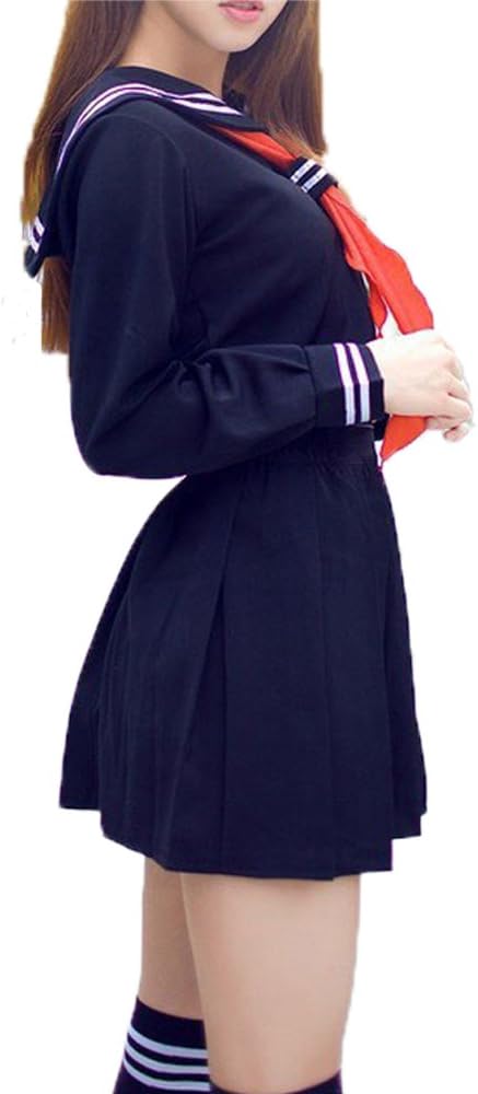 Amazon Yuuto セーラー服 コスプレ 女子高生 長袖 Jk 制服上下 スカーフ付き 3点セットコスチューム L 紺 コスプレ 仮装 通販 Amazon Yuuto セーラー服 コスプレ 女子高生 長袖 Jk 制服上下 スカーフ付き 3点セットコスチューム L 紺 コスプレ 仮装 通販
