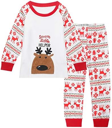 Qtake Fashion 1-12 Years Christmas Boys Pajamas Children Clothes Set 100% Cotton Little Kids Pjs Sleepwear