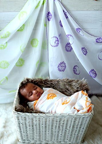 TURA TURI Muslin Swaddle Blanket by, 100% cotton muslin, Pocketful Of Sky, Super Soft and Ideal for Newborns, 3 Pack