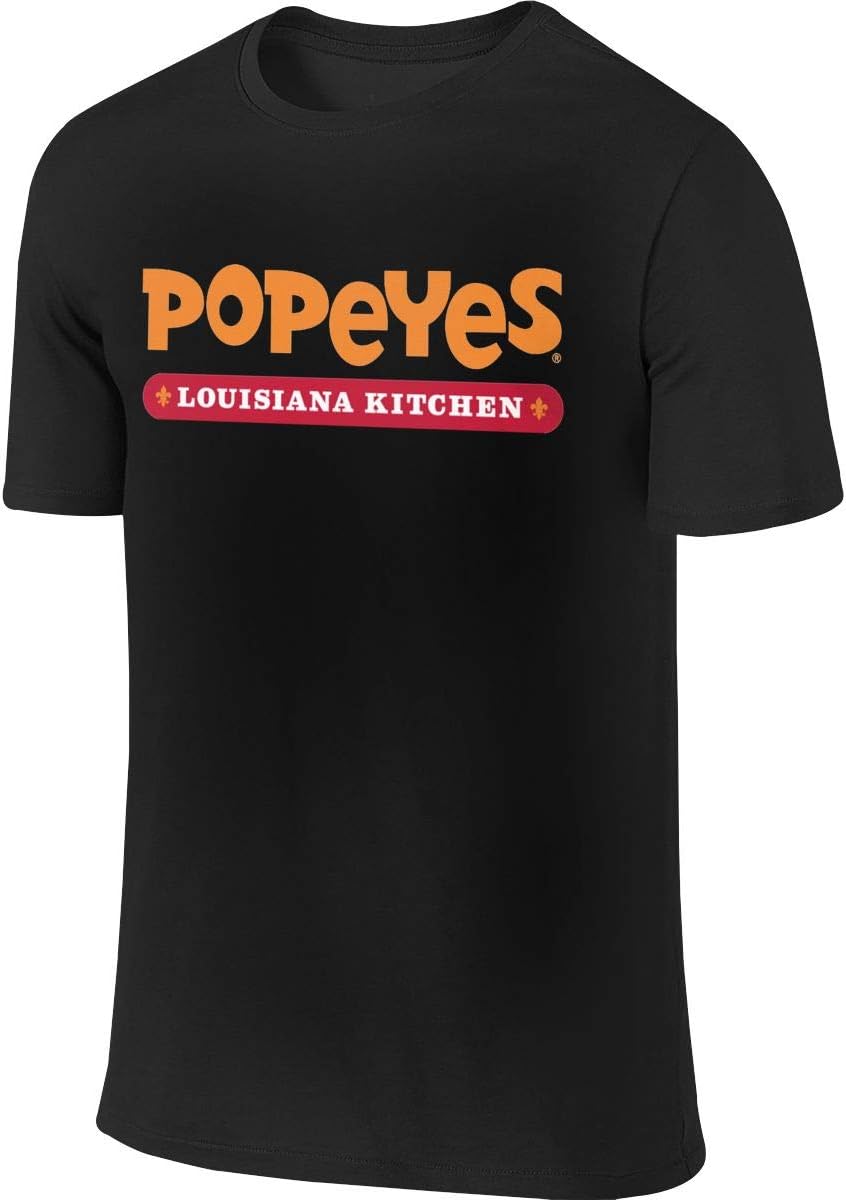 New Designed T Shirt Popeyes Trademark Fashion Funny T-Shirt Short Sleeve for Male Black