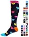 Compression Socks for Women & Men - Hearts, Medium