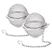 Yinggesi 4335468603 2 Pack 2PCS Premium Stainless Steel Ball Mesh, Infuser Strainer Filters Tea Interval Diffuser for Daily Life, Large, A