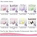 Wall Letters a Purple Butterfly Decorative Wall Letter for Children's Nursery Baby's Room Baby Name Girls Bedroom Decor - Alphabet Initial Vinyl Stickers Decals Kids Decorations Graphics Butterflies
