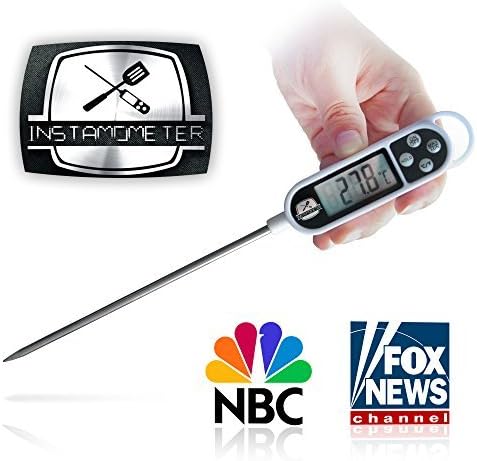 Digital Instant Read Food Thermometer for BBQ Grill Cooking and Baby Milk.