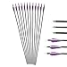 Hunter Colored Fletched Carbon Arrows with Replaceable Tips for Recurve and Compound Bow 12-pack
