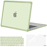 MOSISO Compatible with MacBook Pro 14 inch Case 2026-2021 M5 M4 M3 M2 M1 A3434 A3112 A3185 A3401 A2918 A2992 A2779 A2442, Anti-Cracking TPU Bumper Hard Shell&Keyboard Skin&Screen Film, Sage Green
