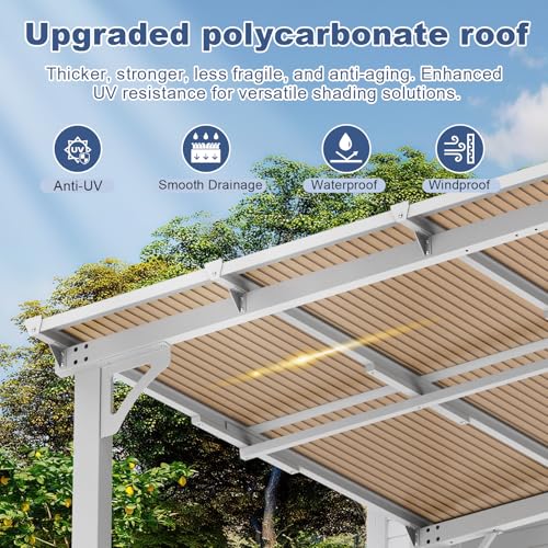 MEISSALIVVE 10x14 Wall Mounted Gazebo Review: Lean-To Metal Awning for Patio & Deck image 20