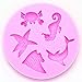 Sea Animal Silicone Mould Cake Decorating Sugarcraft Mold With Seahorse Shells