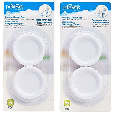Dr Browns Options Travel Caps - 2 Pack (4 Caps) - Multipack