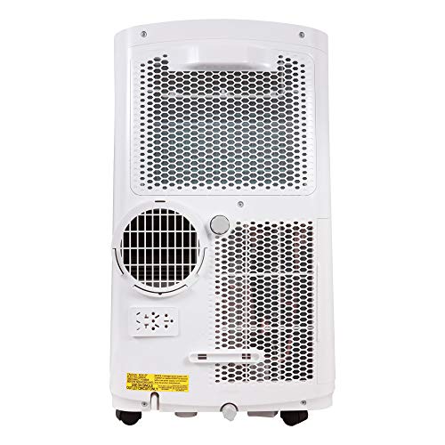 Koldfront PAC1402W Portable Air Conditioner with Dehumidifier and Fan for Rooms up to 500 Sq. Ft. with Remote Control