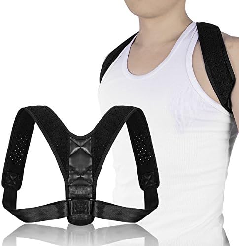 DDMY Posture Corrector - Adjustable Clavicle Support Upper Back Brace - Shoulder Support Brace - Computer Sitting Work Prevents Slouching for Women Men …