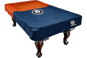 8FT (100" L x 56" W x 8" H) Heavy Duty Leatherette Pool Table Cover – Waterproof, Scratch-Resistant, All-Season Protection fo