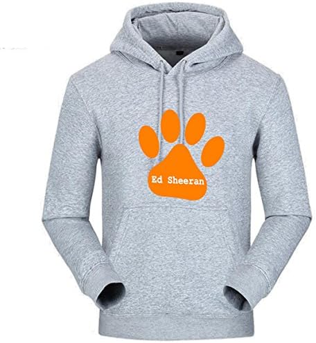 Prosperous Men's Merry Christmas Gifts Love Long Sleeve Hoodie(XL Gray)
