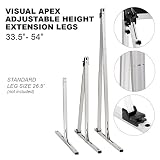 Visual Apex Projector Screens Adjustable Height 33.5" to 54" Extension Stand Legs - One Pair fits All Visual Apex Screen Sizes 100HD - 144HD