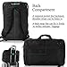 DTBG Nylon Versatile Convertible Spacious Business Casual Travel Laptop Menssenger Briefcase Computer Shoulder Hiking Bag Backpack Daypack For 15.6 - 17.3 Inch Laptop / Notebook/MacBook/Tablet,Black