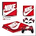 Ci-Yu-Online VINYL SKIN [PS4 Slim] Nike Logo Shoe Box Red Light Bar Whole Body VINYL SKIN STICKER DECAL COVER for PS4 Slim Playstation 4 Slim System Console and Controllers