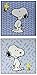 Bedtime Originals Peanuts Forever Snoopu 2 Piece Wall Decor, Blue/White