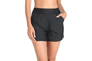 Colloyes Women's Quick Dry Athletic Casual Beach Shorts Boardshorts Tankini