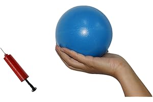 CIZEBO 4 inch Therapy Ball for Release Hip Flexors, Pain Relief for Lower Back Thigh Muscles, Small Exercise Ball for Physical Therapy, Blue