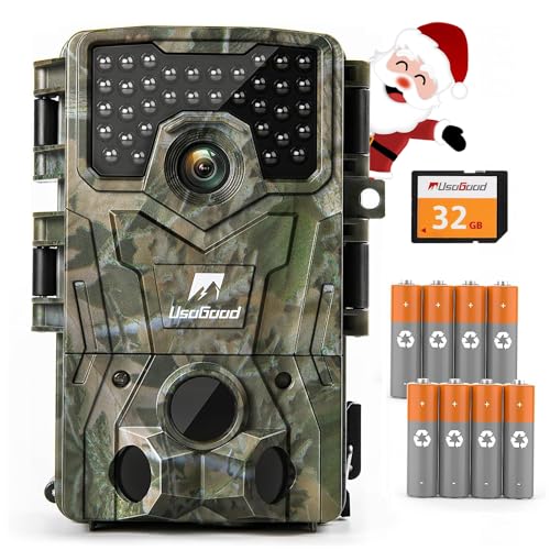 usogood Trail Camera 36MP 2K 30fps Game Camera with Night Vision