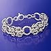 Ross-Simons Italian Sterling Silver Byzantine and Textured Circle Bracelet