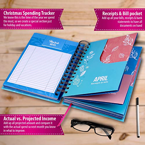 Bill Organizer Budget Planner Book Monthly Budget Notebook and
