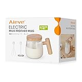 Aieve Electric Milk Frother Cup, USB Handheld Milk