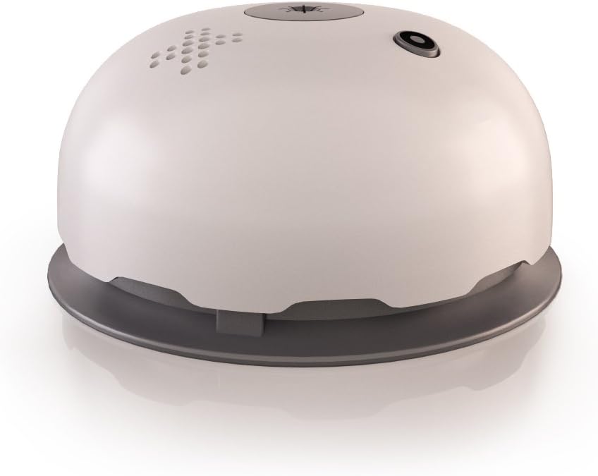Lumens Replaces Your Basic White/Dark Grey ? Smoke Detector Base/Bell Light