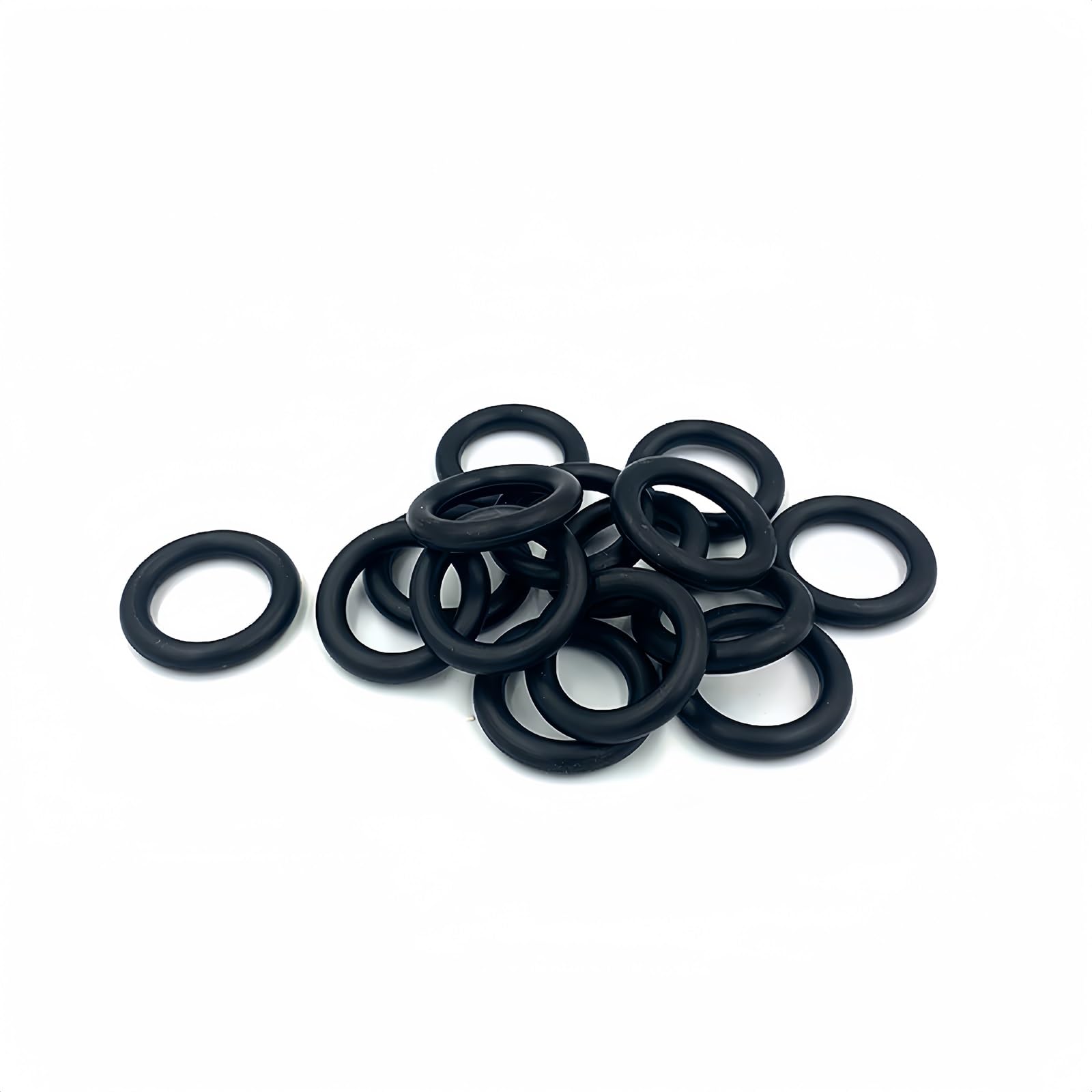 Boxonly 50 PCS O Rings Nitrile Rubber Round O-Rings Seal Grommets 13mm OD 8mm ID 2.5mm Width Metric Sealing Washer O-Ring Gasket Black