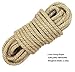 100% Natural Strong Jute Rope - LUOOV 6mm Thickness and Jute Rope Cord for Arts Crafts,DIY Decoration Gift Wrapping