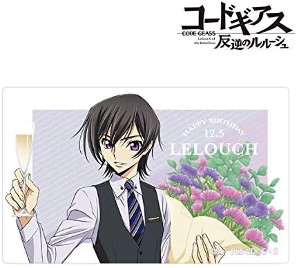 Amazon コードギアス 反逆のルルーシュ 描き下ろしイラスト ルルーシュ バースデーver カードステッカー アニメ 萌えグッズ 通販